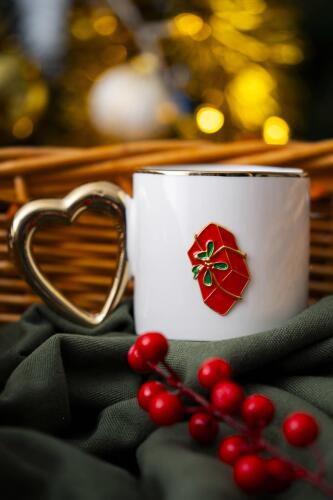 Vermont Kırmızı Hediye Kutu Kupa - 190 ml - Acar