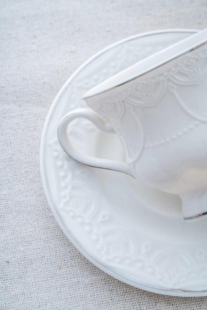 Veronica 6 Kişilik Porselen Çay Fincanı Takımı - 220 ml - 2