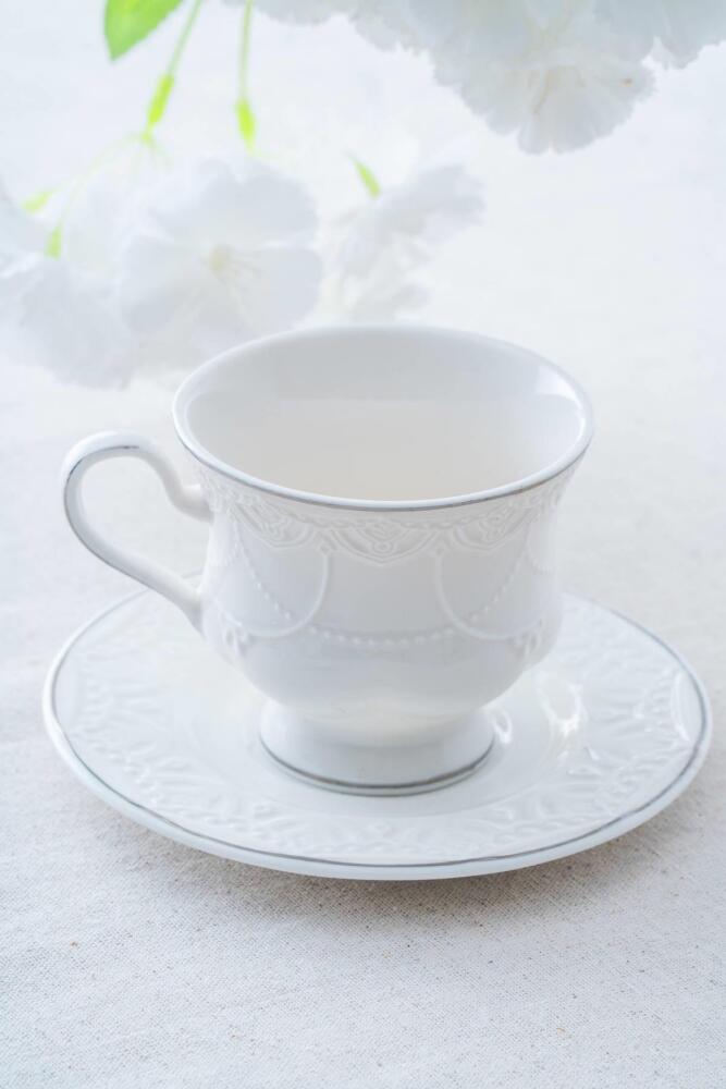 Veronica 6 Kişilik Porselen Çay Fincanı Takımı - 220 ml - 3