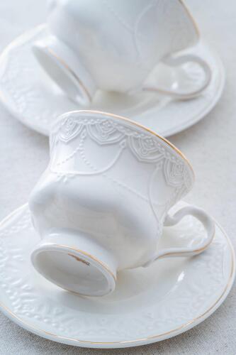 Veronica 6 Kişilik Porselen Çay Fincanı Takımı - 220 ml - 2