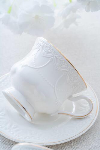 Veronica 6 Kişilik Porselen Çay Fincanı Takımı - 220 ml - 3