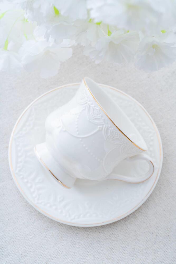Veronica 6 Kişilik Porselen Çay Fincanı Takımı - 220 ml - 4