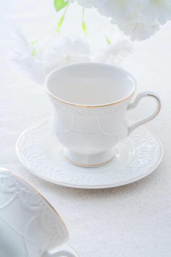 Veronica 6 Kişilik Porselen Çay Fincanı Takımı - 220 ml - Acar