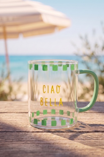 Vicenza 3'lü Kulplu Cam Bardak Seti - 400 ml - 7