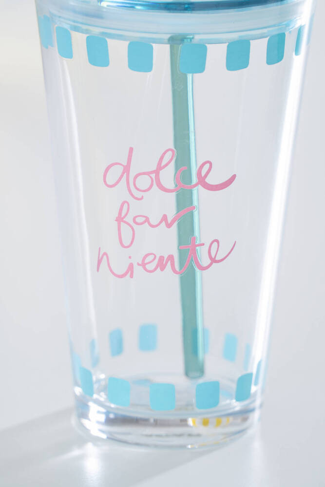 Vicenza Pipetli Cam Bardak Mavi - 400 ml - 2