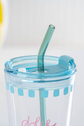 Vicenza Pipetli Cam Bardak Mavi - 400 ml - 3