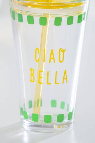 Vicenza Pipetli Cam Bardak Sarı - 400 ml - 2