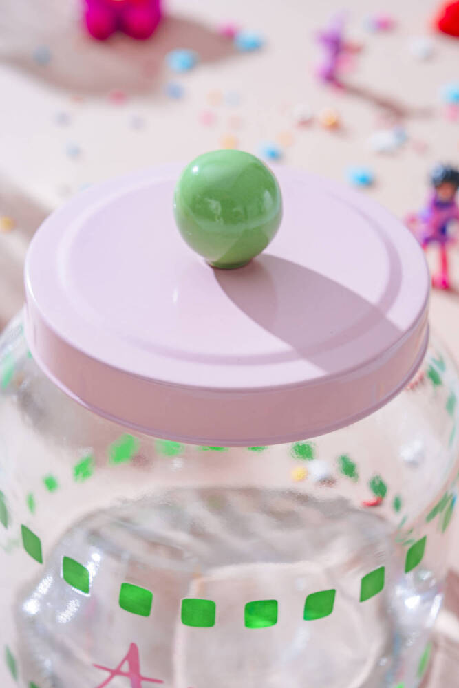 Vicenza Renkli Cam Kavanoz - 2,2 L - 4