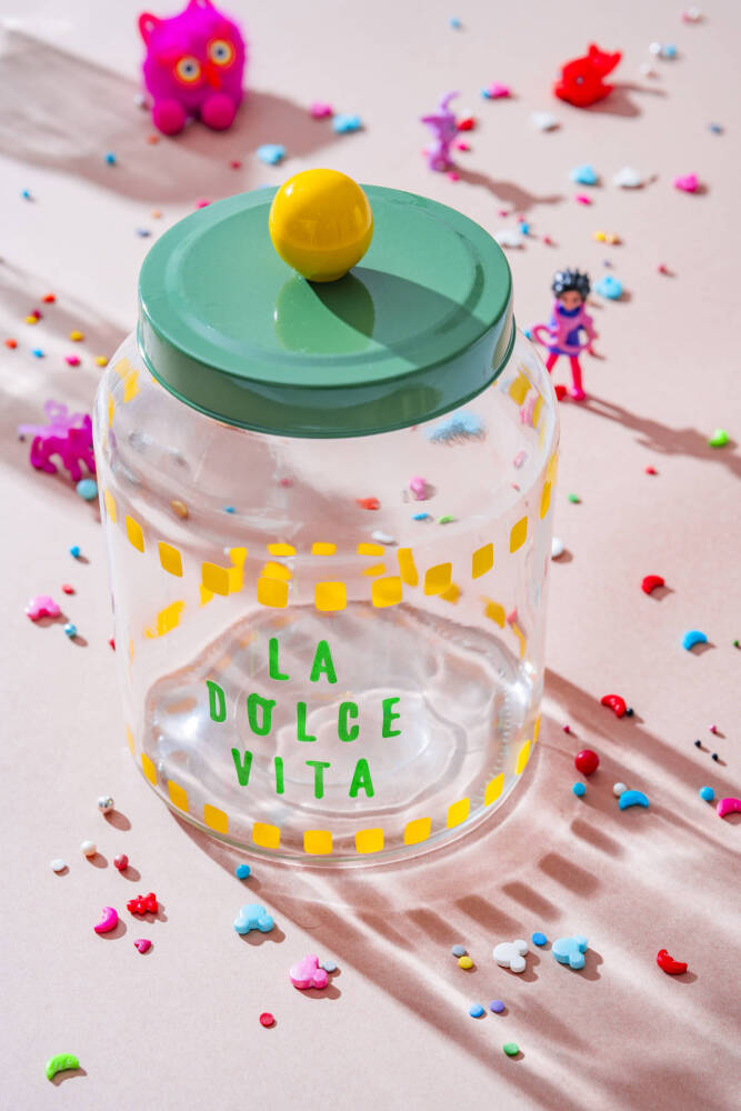 Vicenza Renkli Cam Kavanoz - 2,9 L - 2