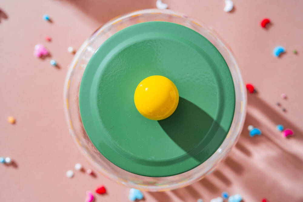 Vicenza Renkli Cam Kavanoz - 2,9 L - 5