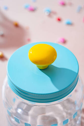 Vicenza Renkli Cam Kavanoz - 600 ml - 4