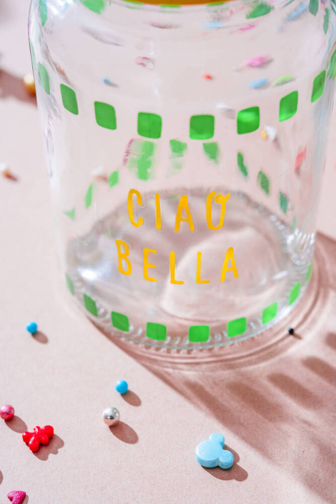 Vicenza Renkli Cam Kavanoz - 900 ml - 3