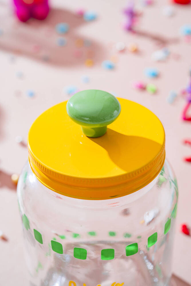 Vicenza Renkli Cam Kavanoz - 900 ml - 4