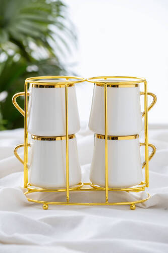 Victorian Porcelain Mug For 4 Persons With Stand - 3