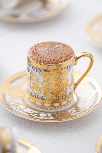 Alena 6 Kişilik Kahve Fincanı Takımı - 90 ml - Acar