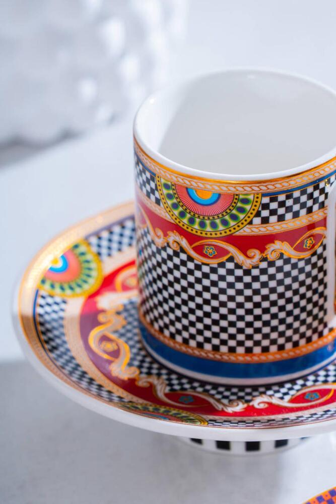 Vietri 6 Kişilik Kahve Fincanı Takımı - 90 ml - 2