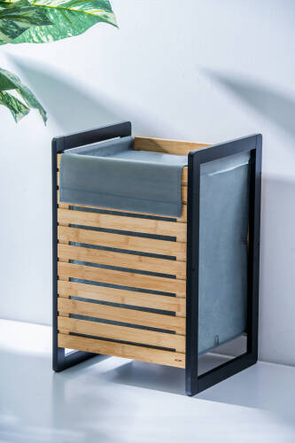 Vika Bambu Çamaşır Sepeti - Acar