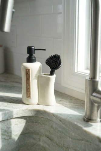 Vilya Fırça Hazneli Sıvı Sabunluk Krem - 400 ml - 2