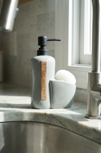 Vilya Sünger Hazneli Sıvı Sabunluk Gri - 400 ml - 2