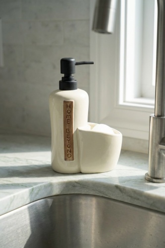 Vilya Sünger Hazneli Sıvı Sabunluk Krem - 400 ml - 2