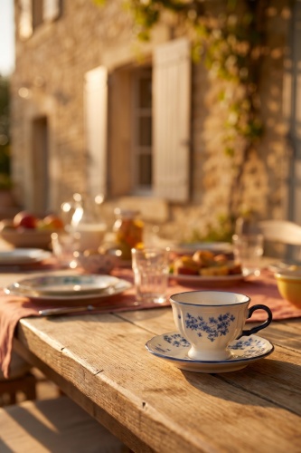 Vintage Garden 6 Kişilik Porselen Çay Fincan Takımı - 4