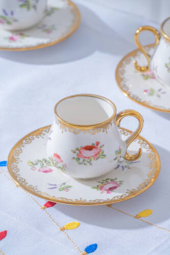 Violet 6 Kişilik Kahve Fincan Takımı - 100 ml - Acar