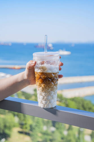 Viva Pipetli Cam Bardak - 500 ml - Acar