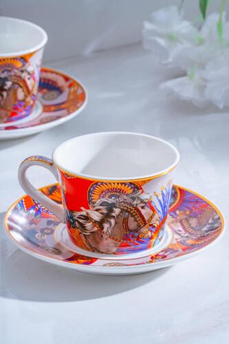 Whisper 6 Kişilik Porselen Kahve Fincanı Takımı - 200 ml - Acar