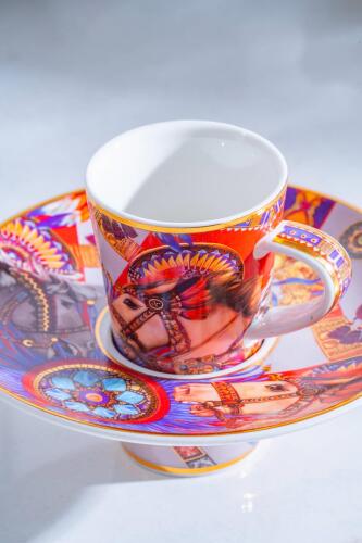 Whisper 6 Kişilik Porselen Kahve Fincanı Takımı - 90 ml - 2