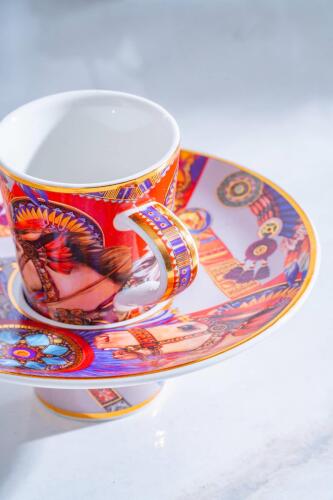 Whisper 6 Kişilik Porselen Kahve Fincanı Takımı - 90 ml - 6