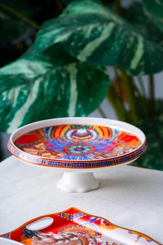 Whisper Ayaklı Sunum Tabağı - 25 cm - Acar