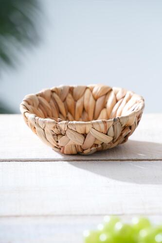 Wicker Hasır Ekmek Sepeti - 15 cm - 4