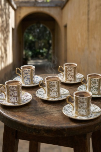 Wilmot 6 Kişilik Kahve Fincan Takımı - 90 ml - Acar