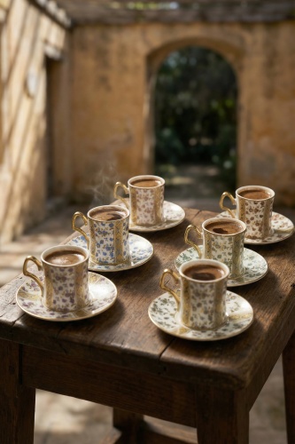 Wilmot 6 Kişilik Kahve Fincan Takımı - 90 ml - 3