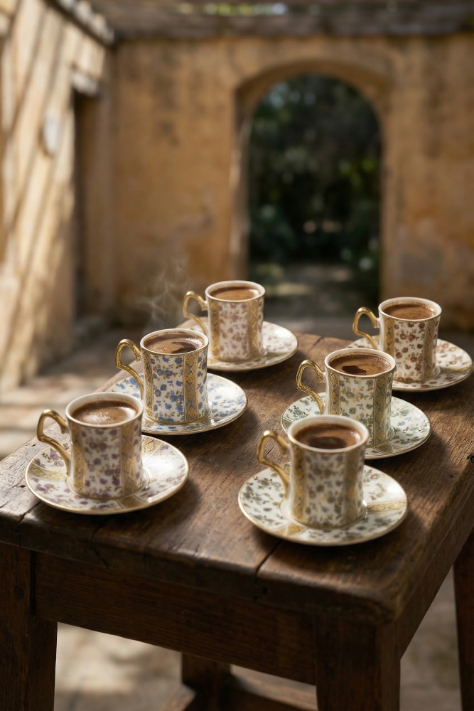 Wilmot 6 Kişilik Kahve Fincan Takımı - 90 ml - 3